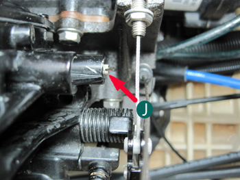 carburetor mixture screw installed